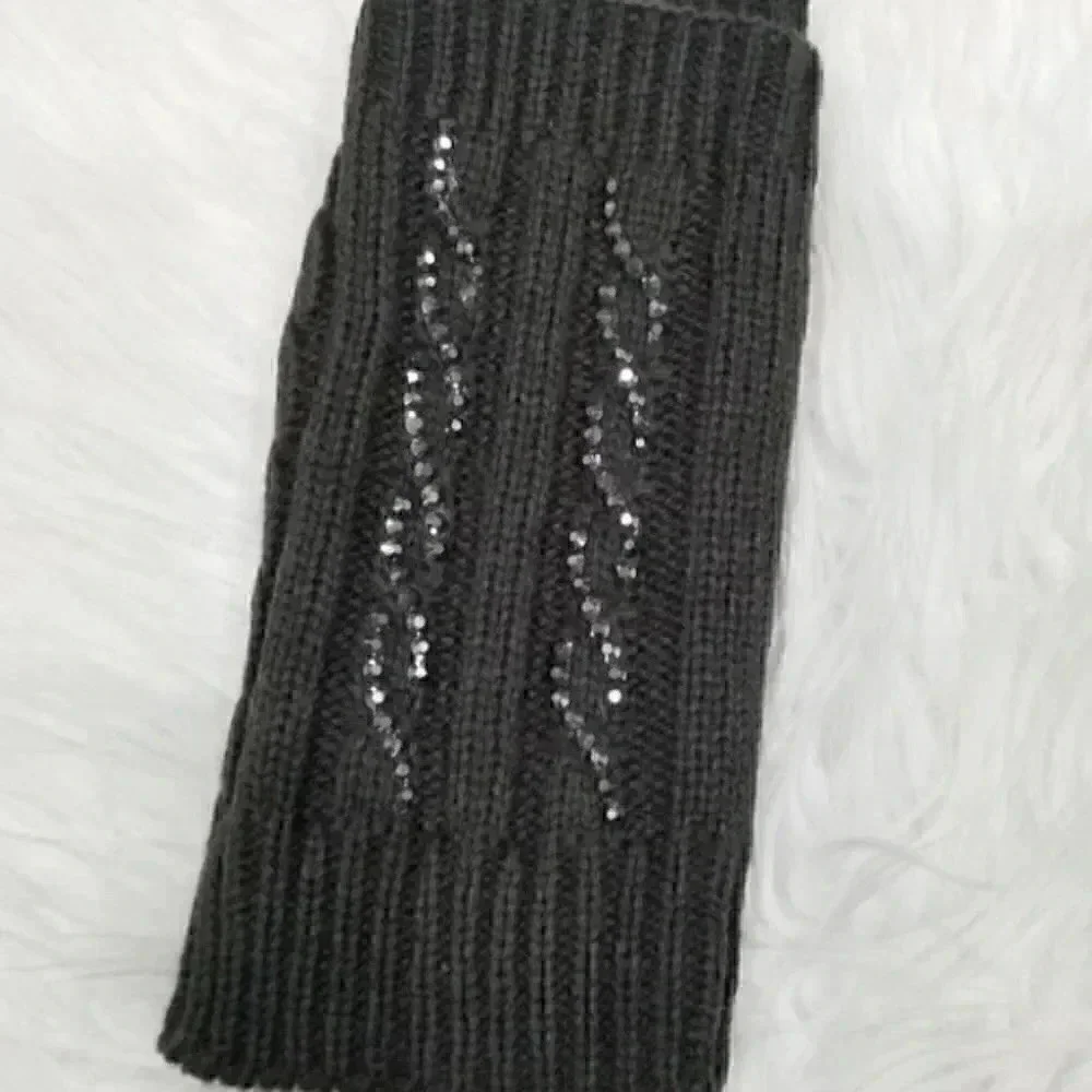 Rhinestone Mittens knitted arm warmers more colors